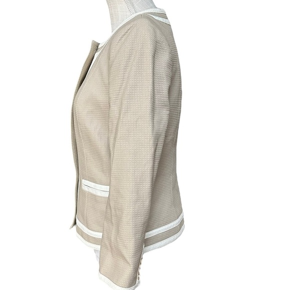 Pendleton White & Tan Button‎ Down Business Blazer Size: 8 - Picture 3 of 13